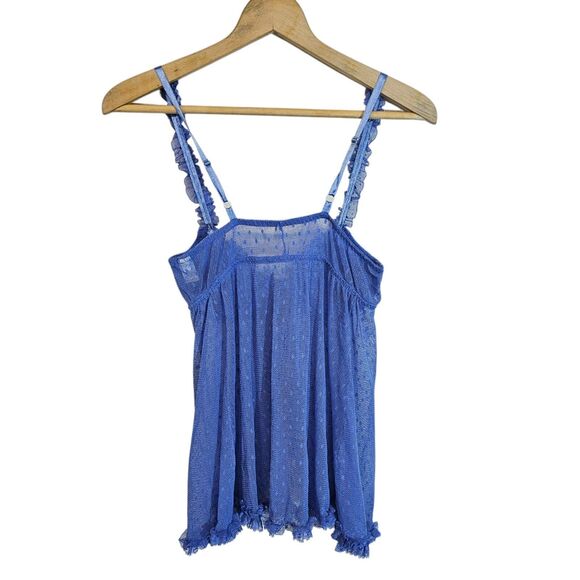 Frederick's of Hollywood Purple lace Tie Front Nightie Lingerie Babydoll Teddy - Picture 4 of 11